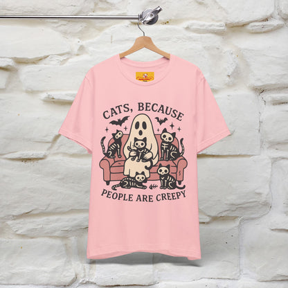 "Cat Because People Are Creepy" Halloween Cat T-shirt |Nunu&Miao Studio - Nunu&Miao Studio