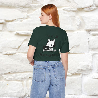 ''Go Away, I’m Introverting'' Cat T-Shirt | Nunu & Miao Studio - Nunu&Miao Studio