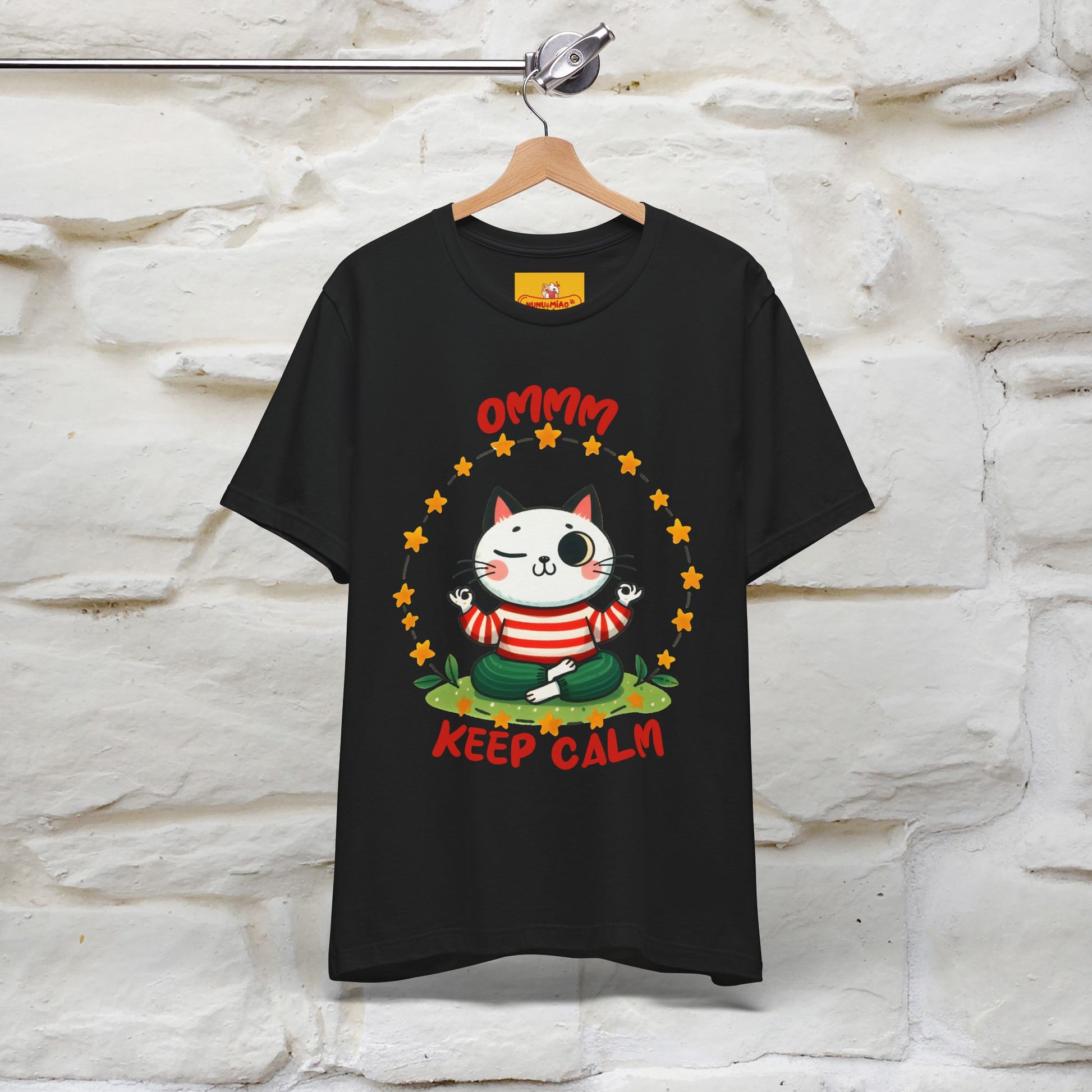 ''Ommm, Keep Calm'' Cat T-Shirt | Nunu&Miao Studio - Nunu&Miao Studio
