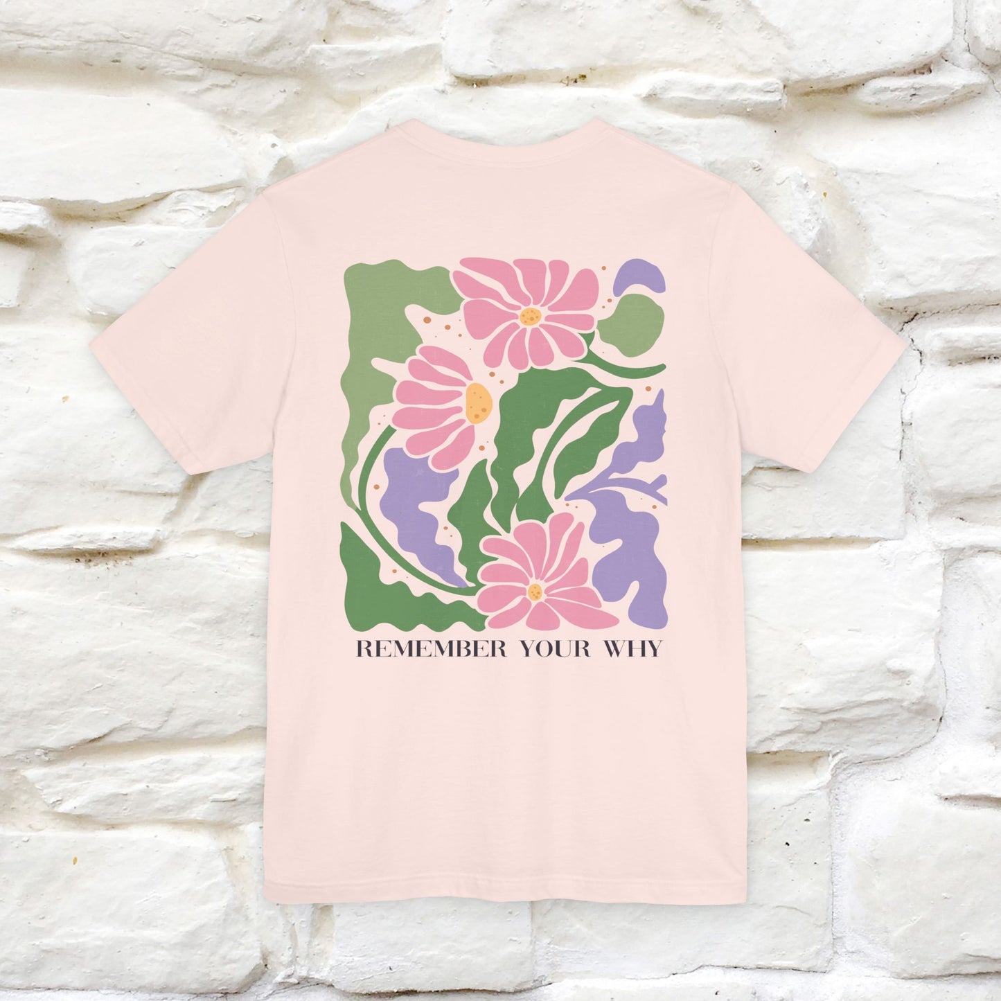 "Remember Your Why'' Cat T-Shirt Front and Back Design | Nunu&Miao Studio - Nunu&Miao Studio