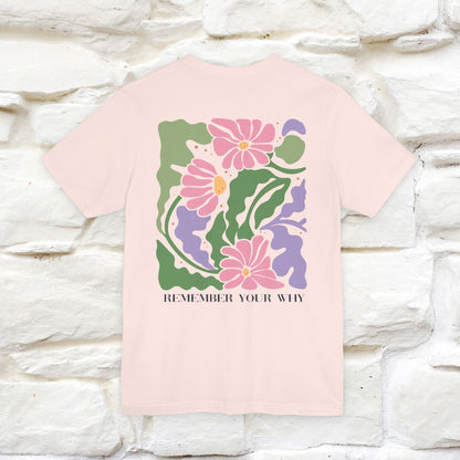 "Remember Your Why'' Cat T-Shirt Front and Back Design | Nunu&Miao Studio - Nunu&Miao Studio