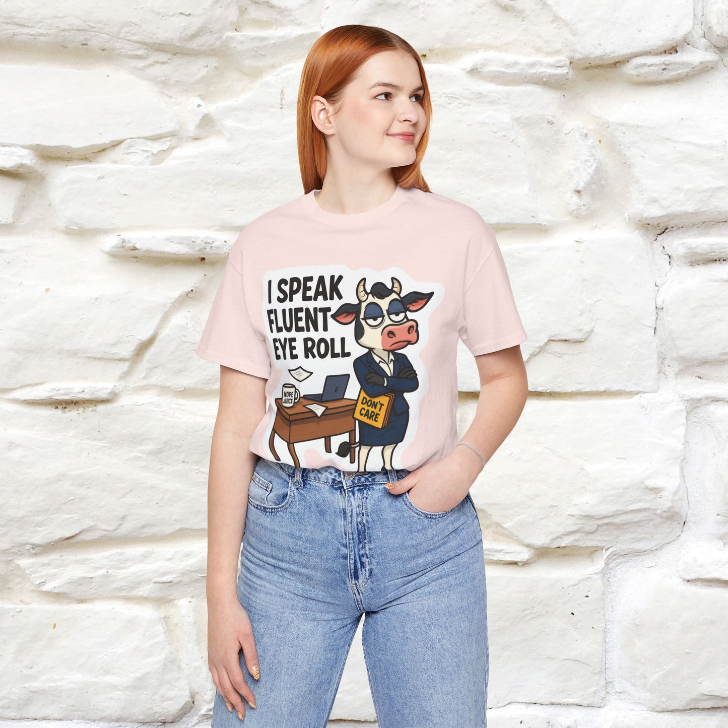 ''I Speak Fluent Eye Roll ''|  Sarcastic Cat T-Shirt | Nunu&Miao Studio