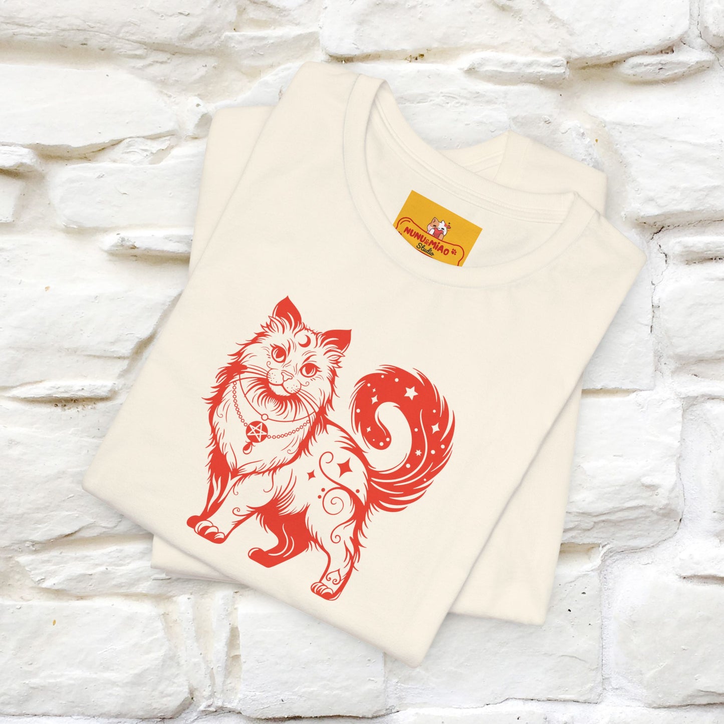 "The Third Eye'' Cat T-Shirt Front and Back Design | Nunu&Miao Studio - Nunu&Miao Studio