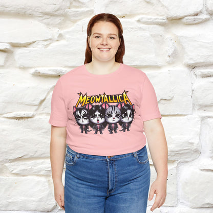 Meowtallica T-Shirt | Rock-Inspired Cat Tee| Nunu&Miao Studio - Nunu&Miao Studio