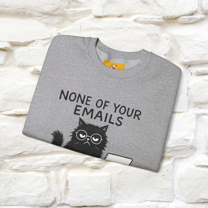 ''None Of Your Emails ...'' | Cute Cat Sweatshirt | Nunu&Miao Studio