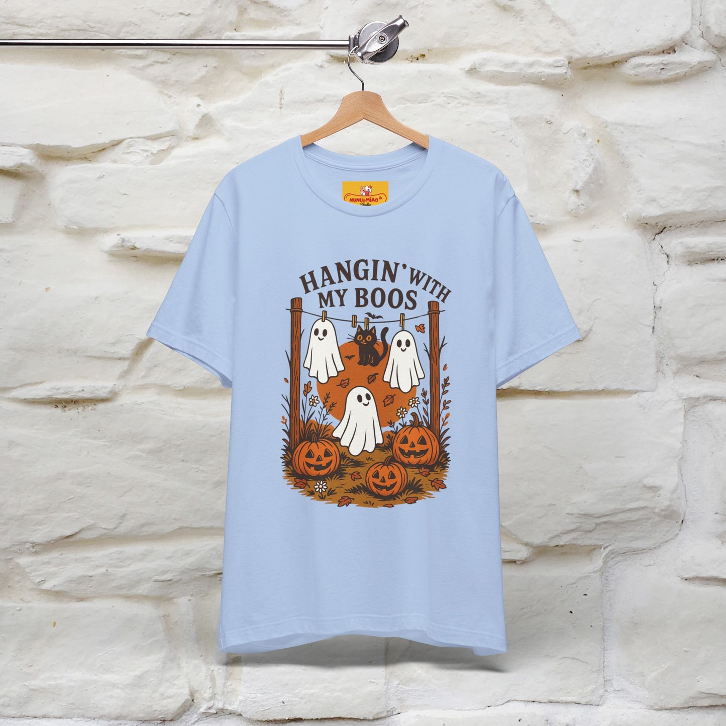 "Hanging With My Boos" Halloween Cat T-shirt |Nunu&Miao Studio - Nunu&Miao Studio