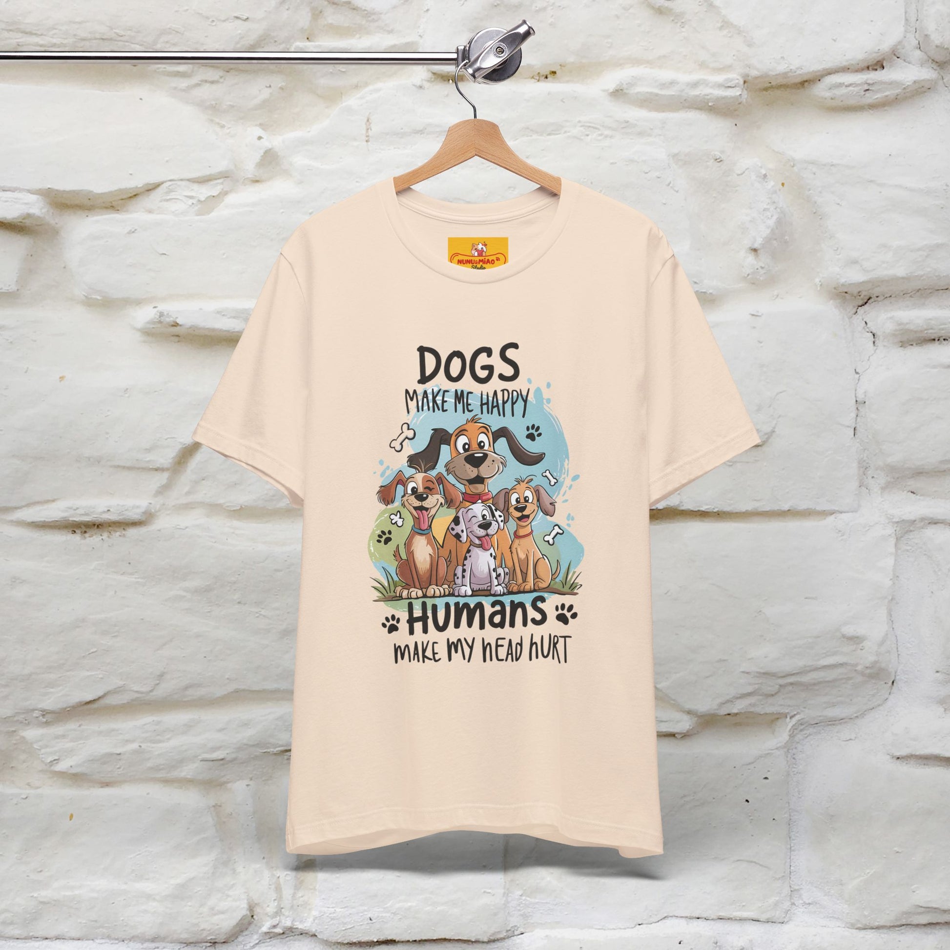 " Dogs Make Me Happy ..."  T-shirt |Nunu&Miao Studio - Nunu&Miao Studio