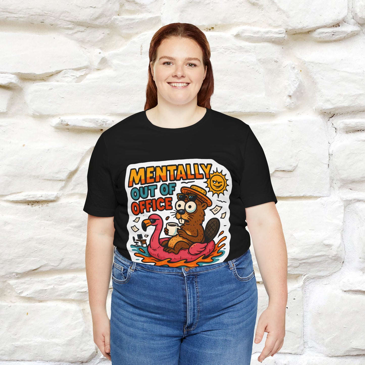 ''Mentally Out Of Office''|  Sarcastic Cat T-Shirt | Nunu&Miao Studio