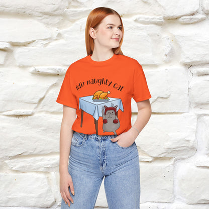 "Feliz Naughty Cat" |Funny Cat T-Shirt | Nunu&Miao Studio