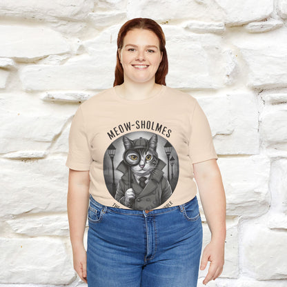 ''Meow-Sholmes: The Case of the Missing Kibble'' | Detective Cat Tee | Nunu&Miao Studio - Nunu&Miao Studio
