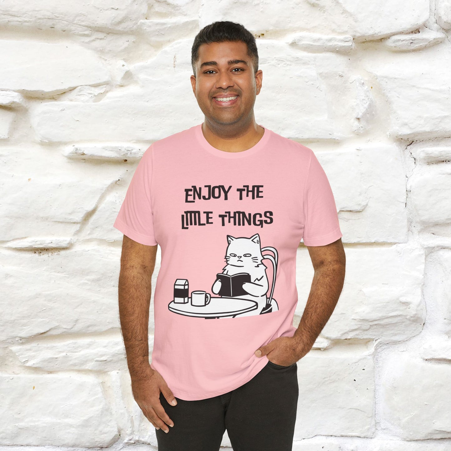 "Enjoy The Little Things." Cat T-Shirt | Nunu&Miao Studio