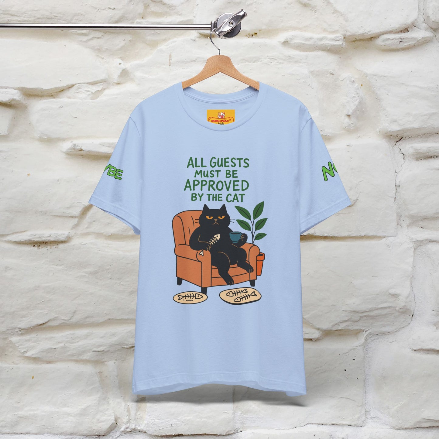 "All Guest Must Be Approved By The Cat - NO,MAYBE" Cat T-shirt |Nunu&Miao Studio - Nunu&Miao Studio