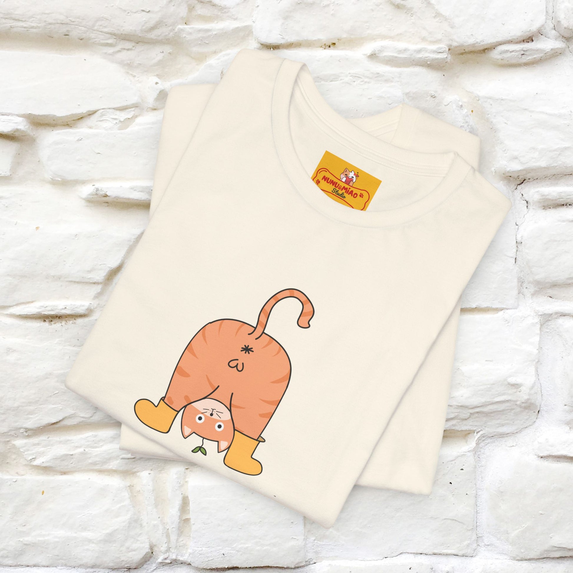 "Sometimes You Need to Look at Life from a Different Perspective" Cat T-Shirt | Front & Back Design | Nunu&Miao Studio - Nunu&Miao Studio