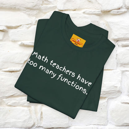 “Math teachers have too many functions.”|  Cat T-Shirt | Front & Back Design | Nunu&Miao Studio
