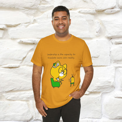 "Leadership Is the Capacity to Translate Vision Into Reality" Cat T-Shirt | Inspiring Cat Shirt for Men & Women | 100% Cotton* 🐾 - Nunu&Miao Studio