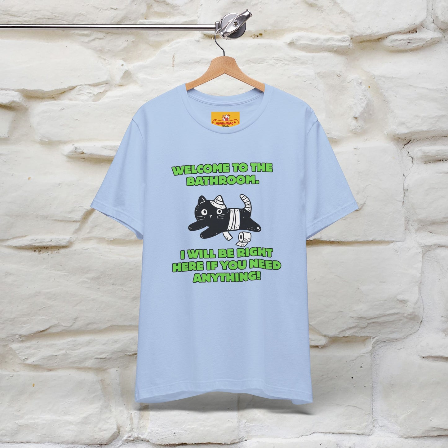 "Welcome To The Bathroom..."Funny  Cat T-shirt |Nunu&Miao Studio - Nunu&Miao Studio