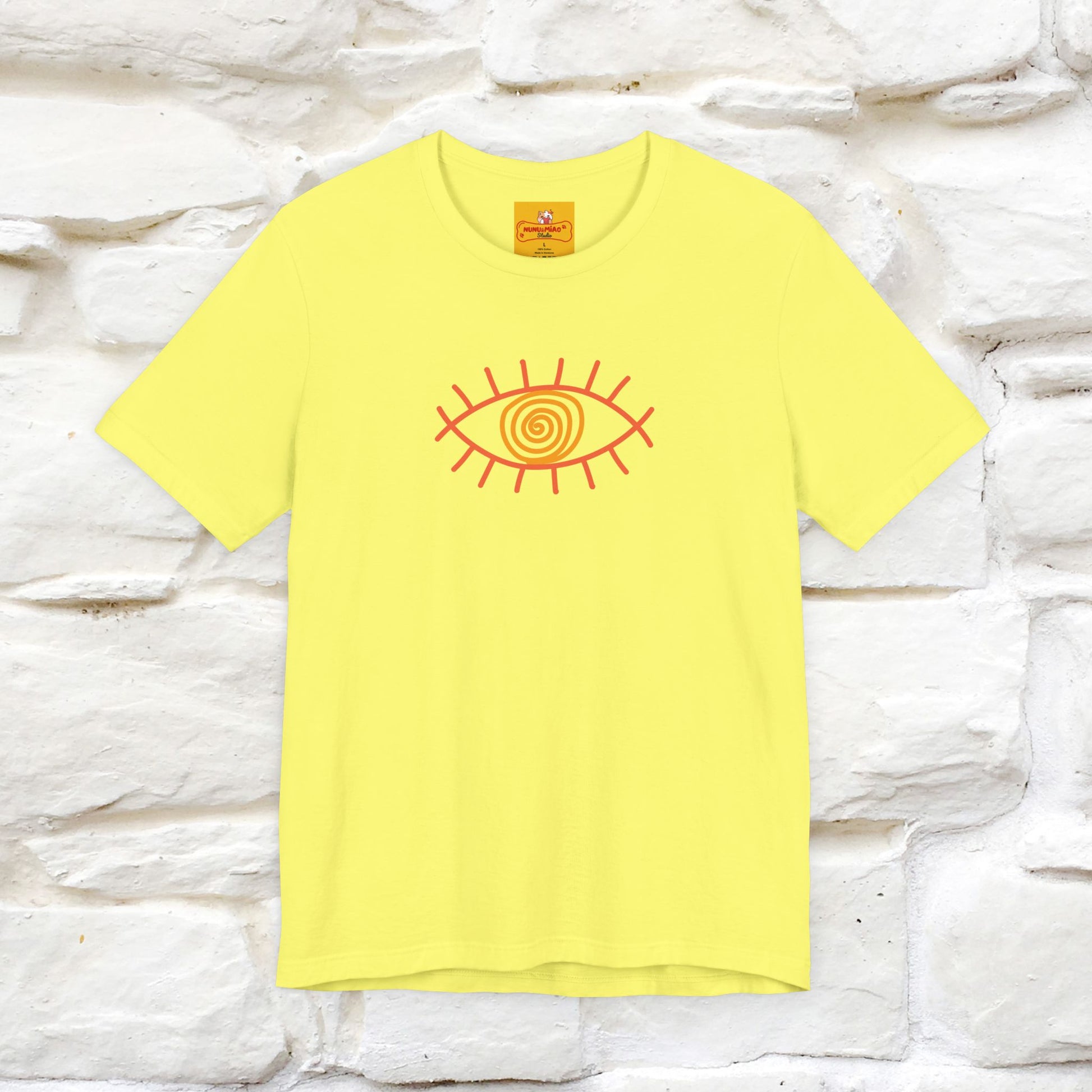 "The Hypnotic Meow'' Cat T-Shirt Front and Back Design | Nunu&Miao Studio - Nunu&Miao Studio