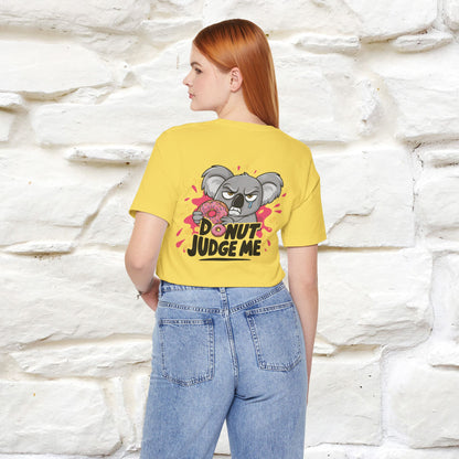"Donut Judge Me " |Funny  T-Shirt | Front & Back Design | Nunu&Miao Studio - Nunu&Miao Studio