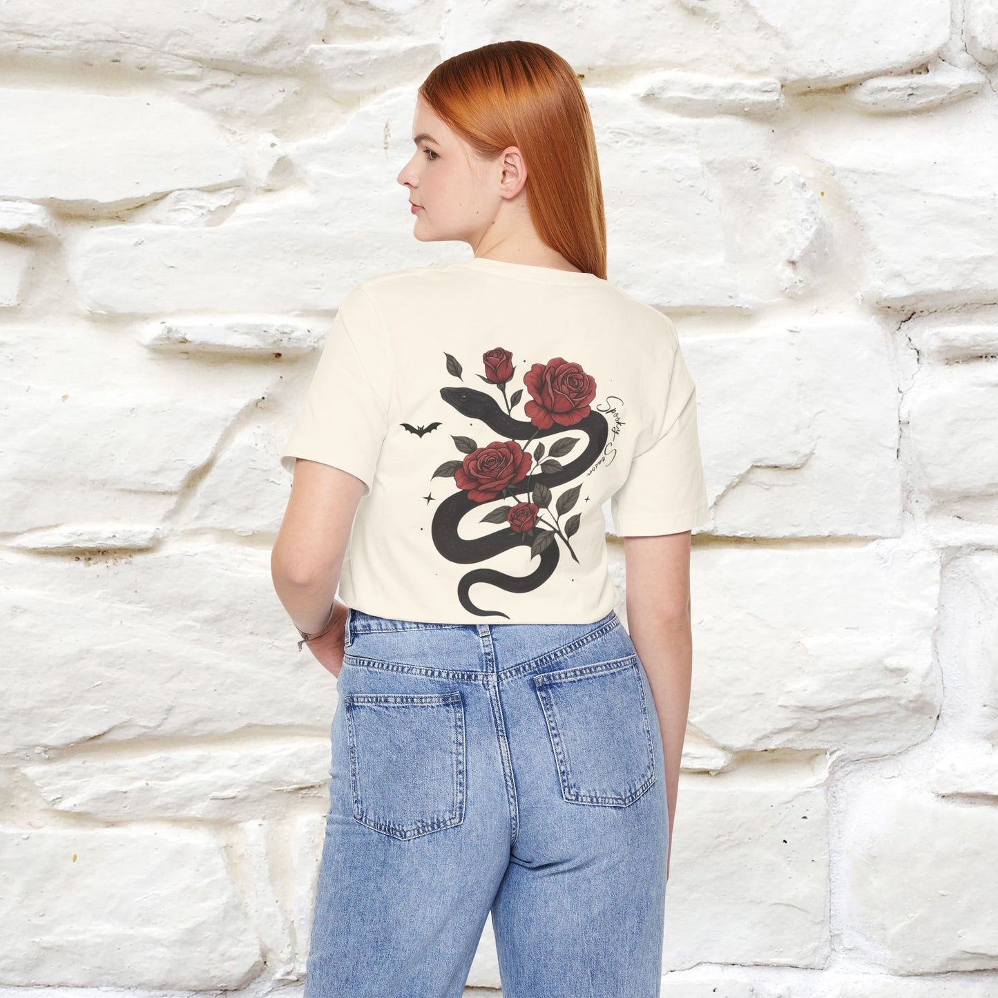 "The Rose and The Snake " Halloween T-shirt |Nunu&Miao Studio - Nunu&Miao Studio