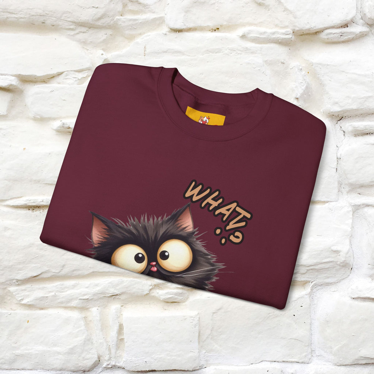 "What'' |Cat Sweatshirt | Nunu&Miao Studio