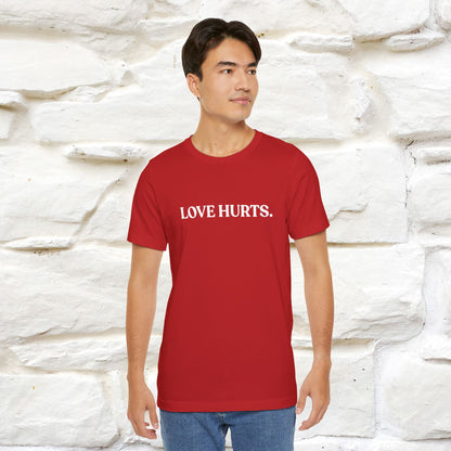 “Love Hurts"  Funny Cat T-Shirt | Front & Back Design | Nunu&Miao Studio