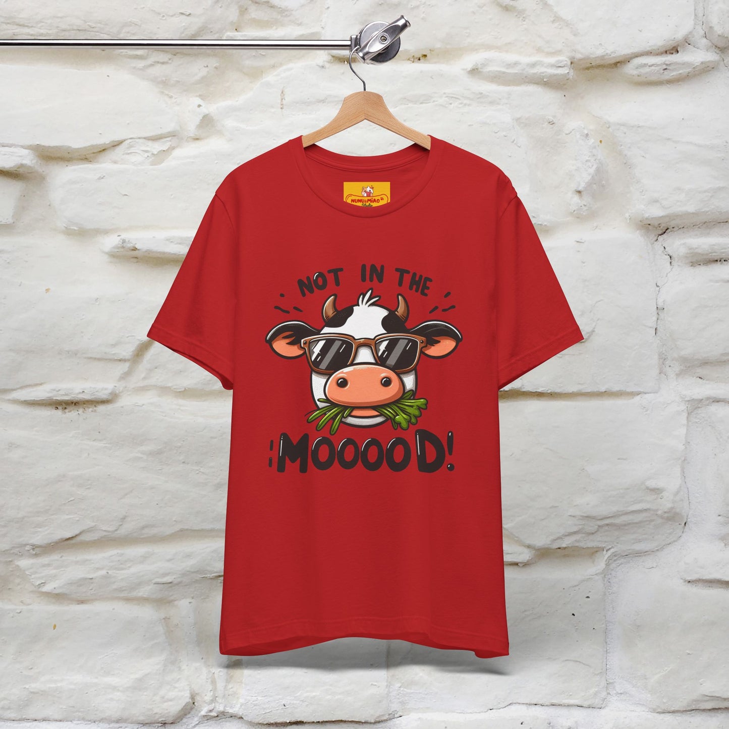 Not In The Moood – Funny Cow Pun T-Shirt | Nunu & Miao Studio - Nunu&Miao Studio