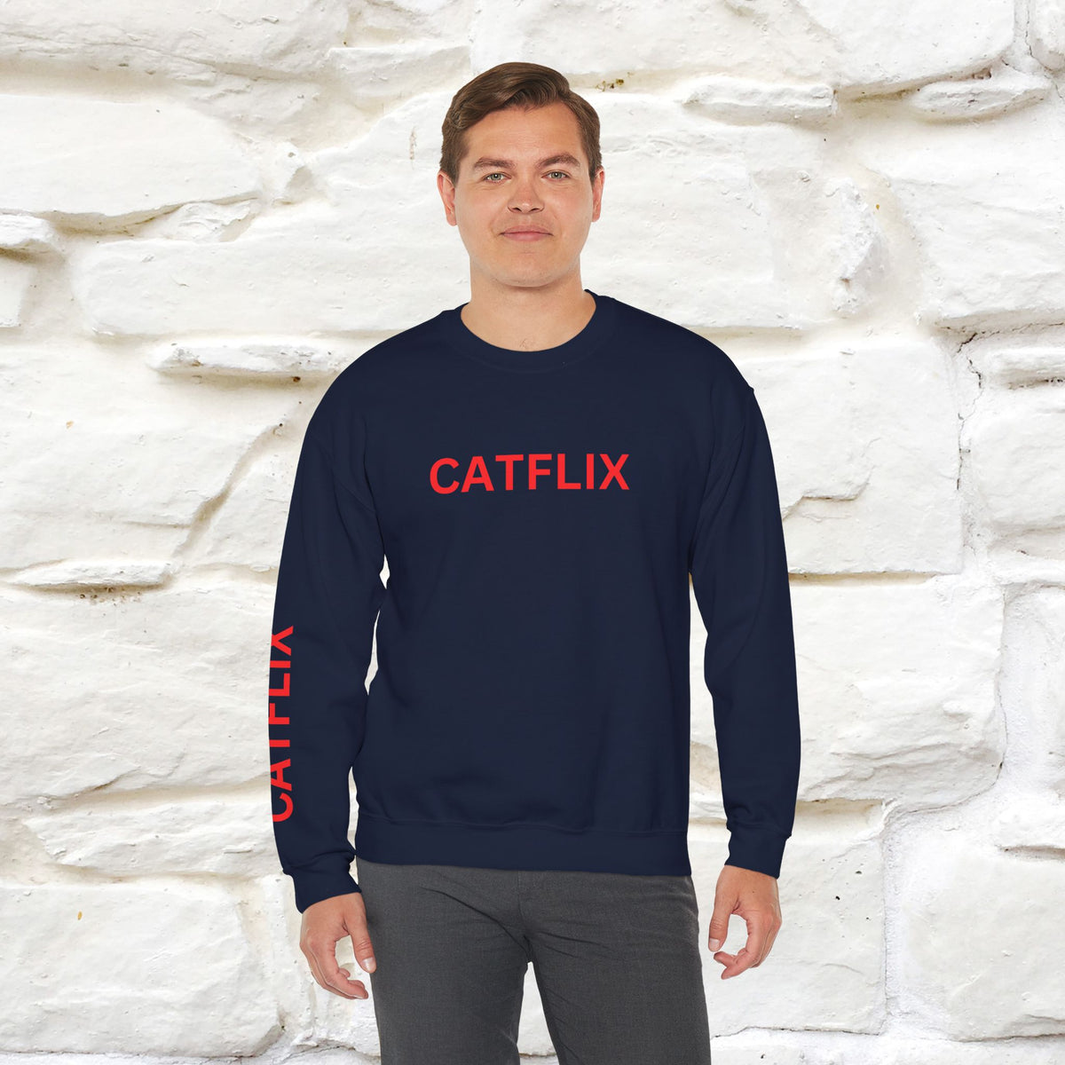 "Catflix'' |Cat Sweatshirt | Nunu&Miao Studio