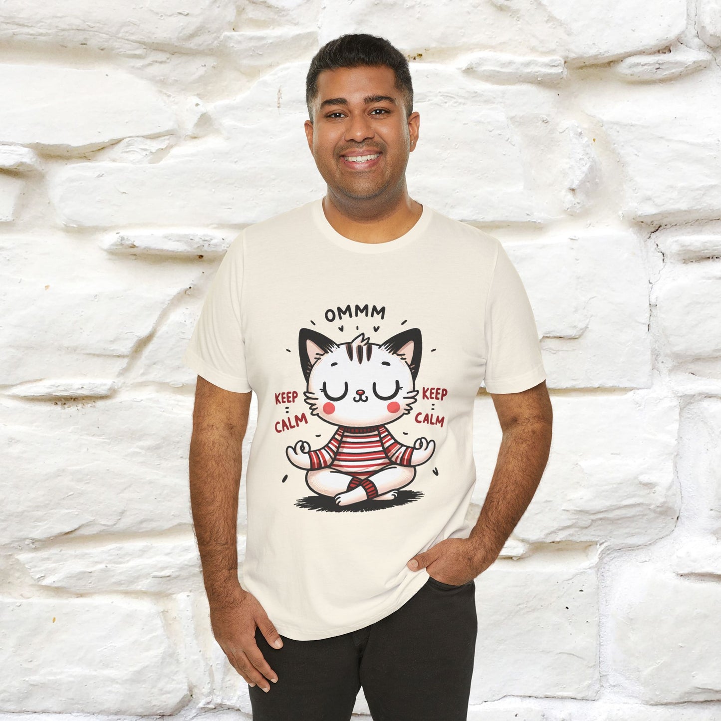 Ommm, Keep Calm | Relaxed Cat Shirt for Men & Women | 100% Cotton* - Nunu&Miao Studio