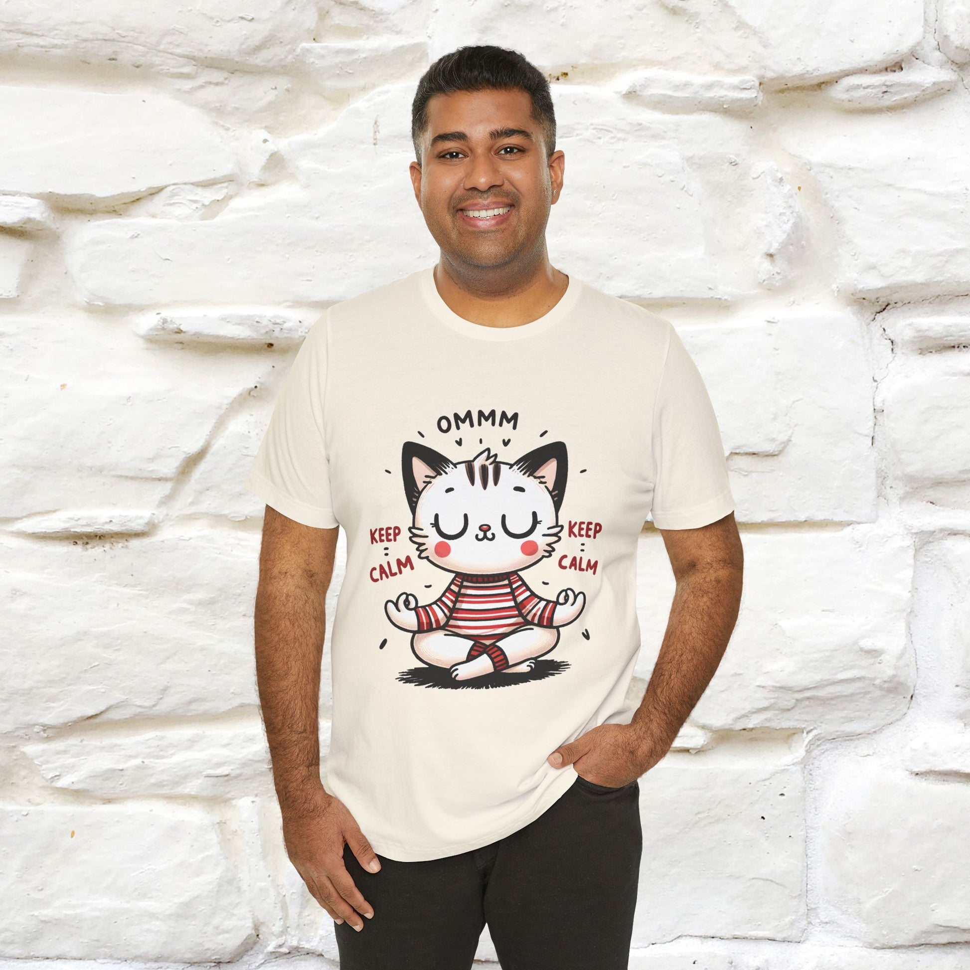 Ommm, Keep Calm | Relaxed Cat Shirt for Men & Women | 100% Cotton* - Nunu&Miao Studio
