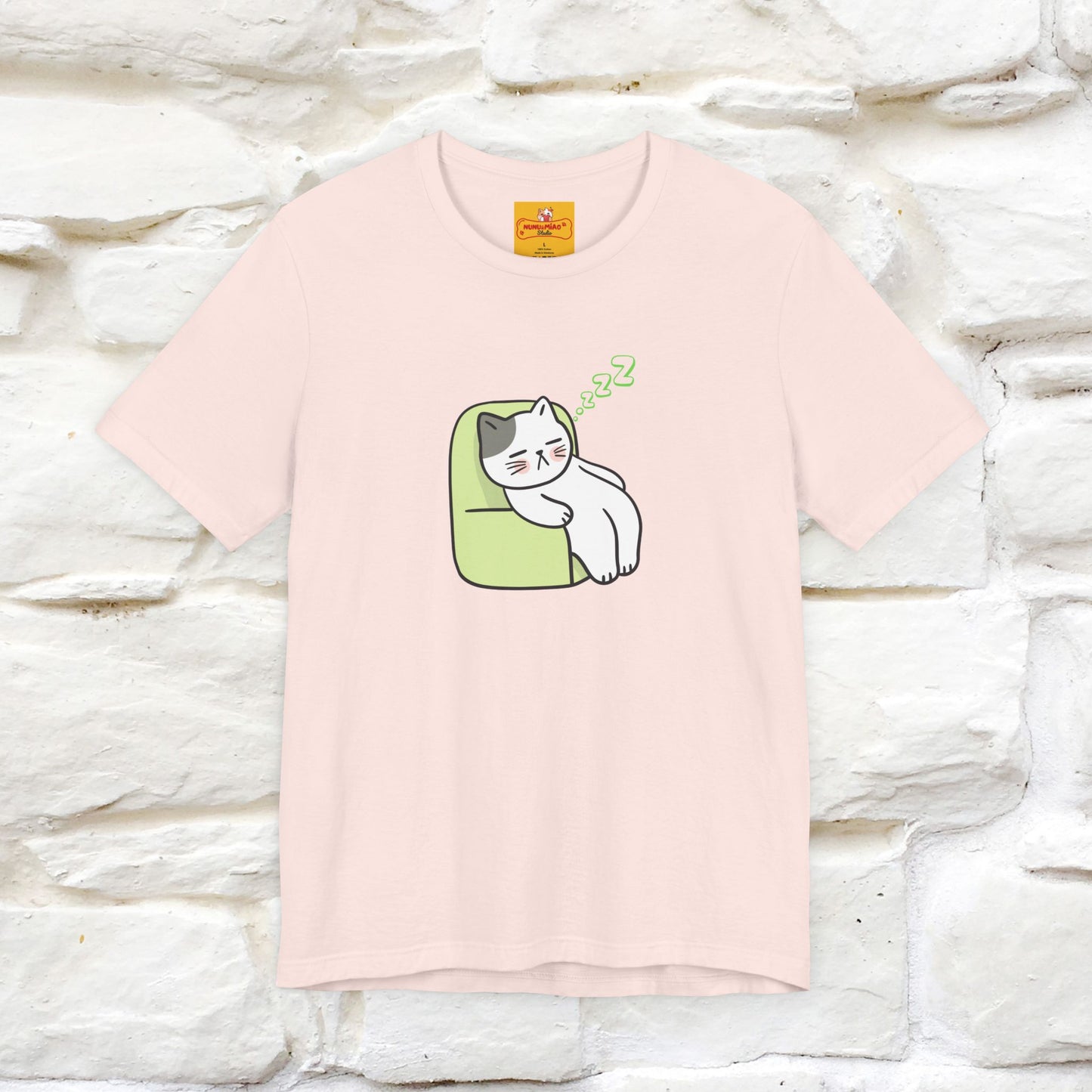 "Keep going… the couch isn’t going to nap on itself." Cat T-Shirt| Front & Back Design | Nunu&Miao Studio - Nunu&Miao Studio