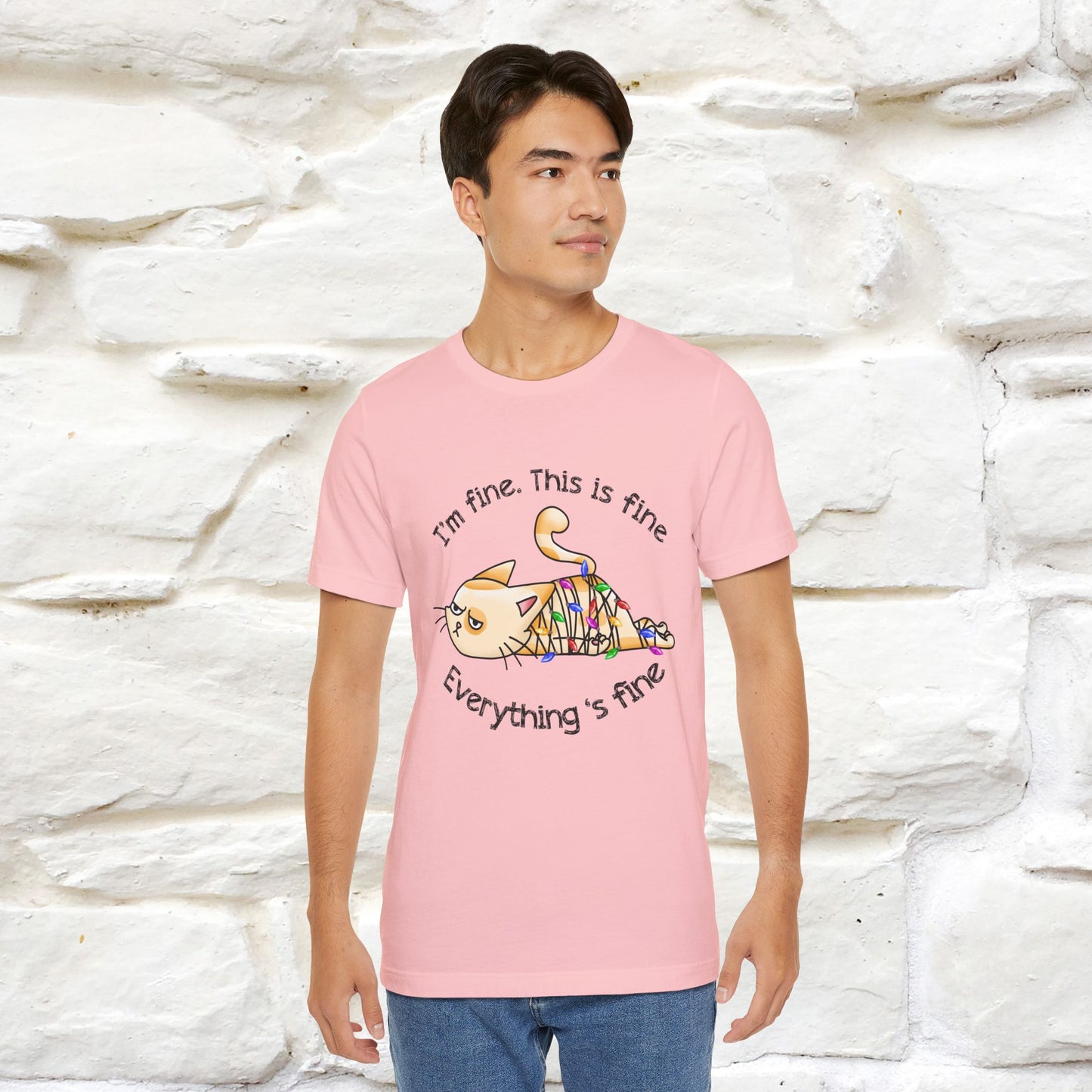 "This Is Fine" |Funny Cat T-Shirt | Nunu&Miao Studio