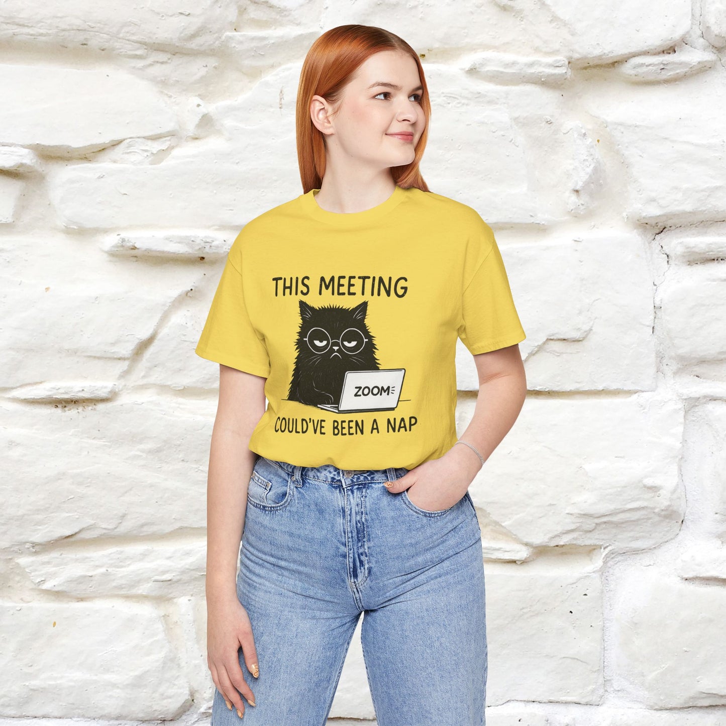 "This Meeting Could've Been a Nap" | Sarcastic Cat T-Shirt | Nunu&Miao Studio - Nunu&Miao Studio