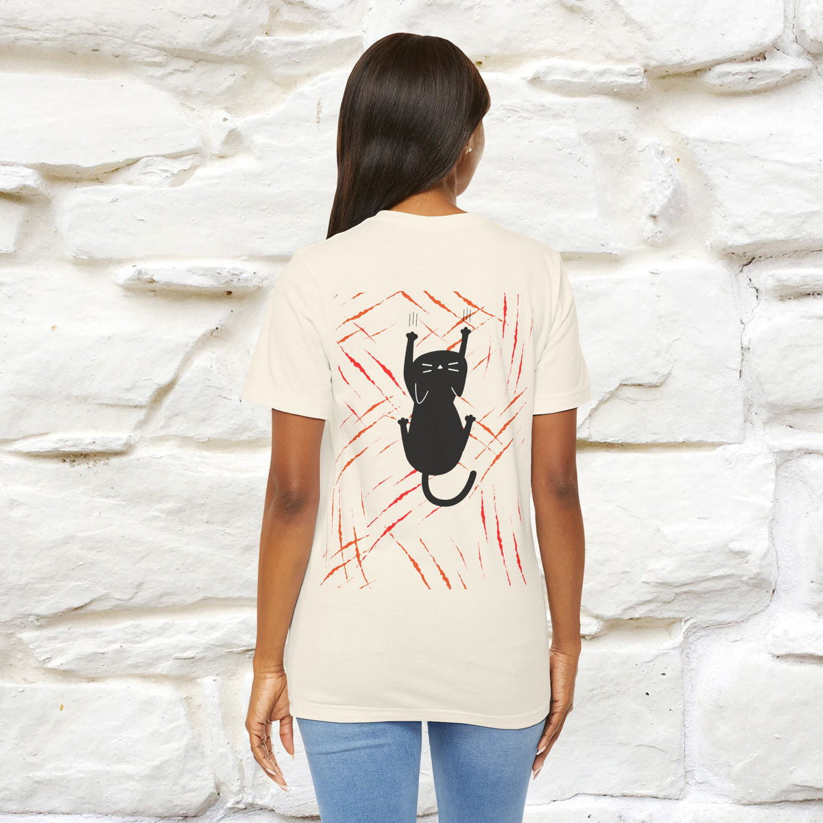 “Love Hurts"  Funny Cat T-Shirt | Front & Back Design | Nunu&Miao Studio