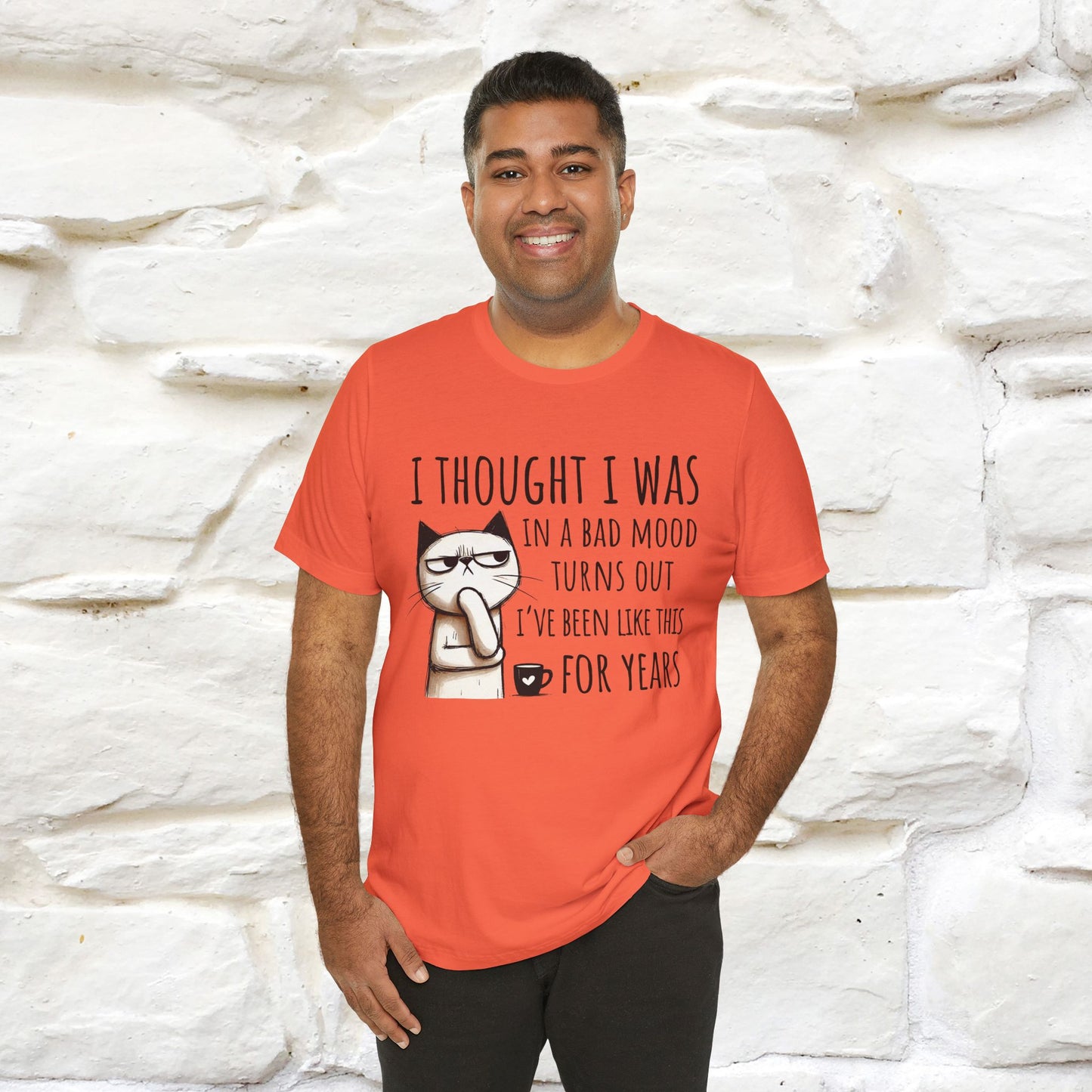 "I Thought I was In A Bad Mood.. " Cat  T-shirt |Nunu&Miao Studio - Nunu&Miao Studio