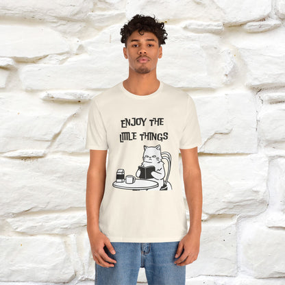 "Enjoy The Little Things." Cat T-Shirt | Nunu&Miao Studio