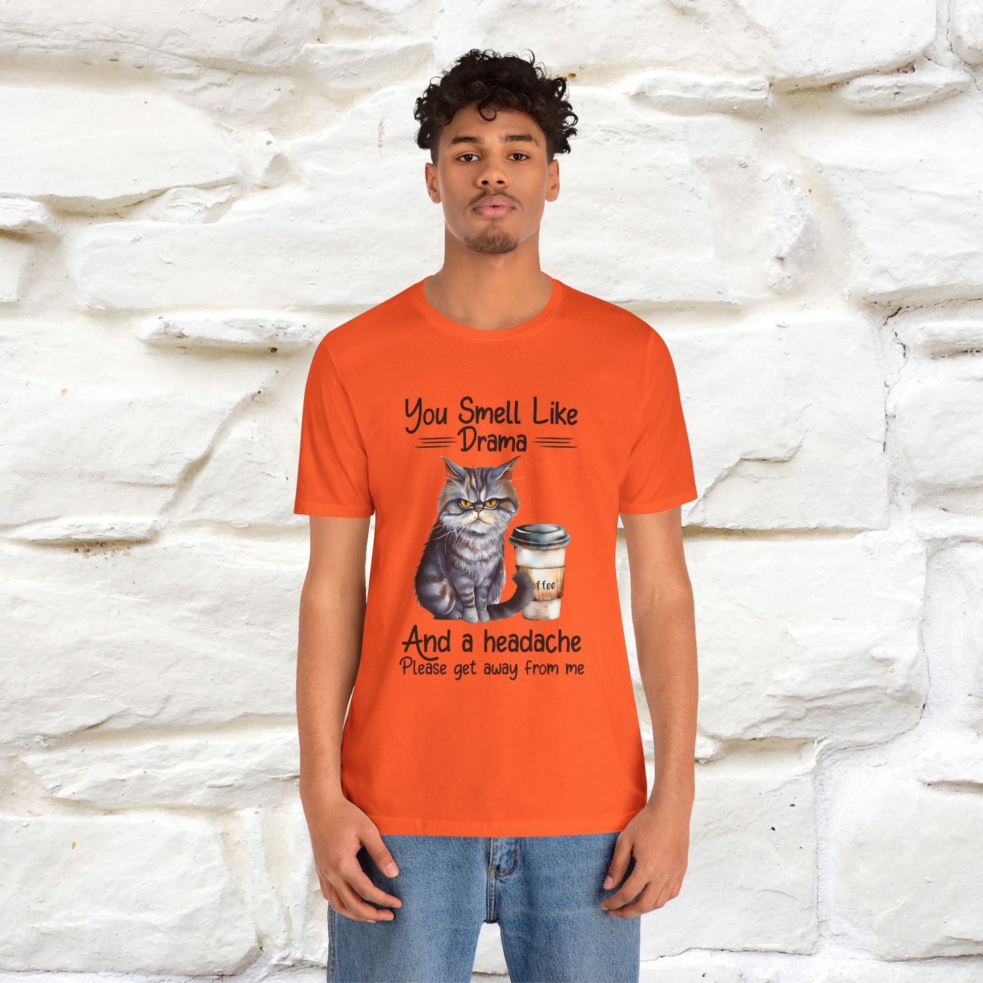 ''You Smell Like Drama and a Headache" Cat T-Shirt | Nunu&Miao Studio - Nunu&Miao Studio