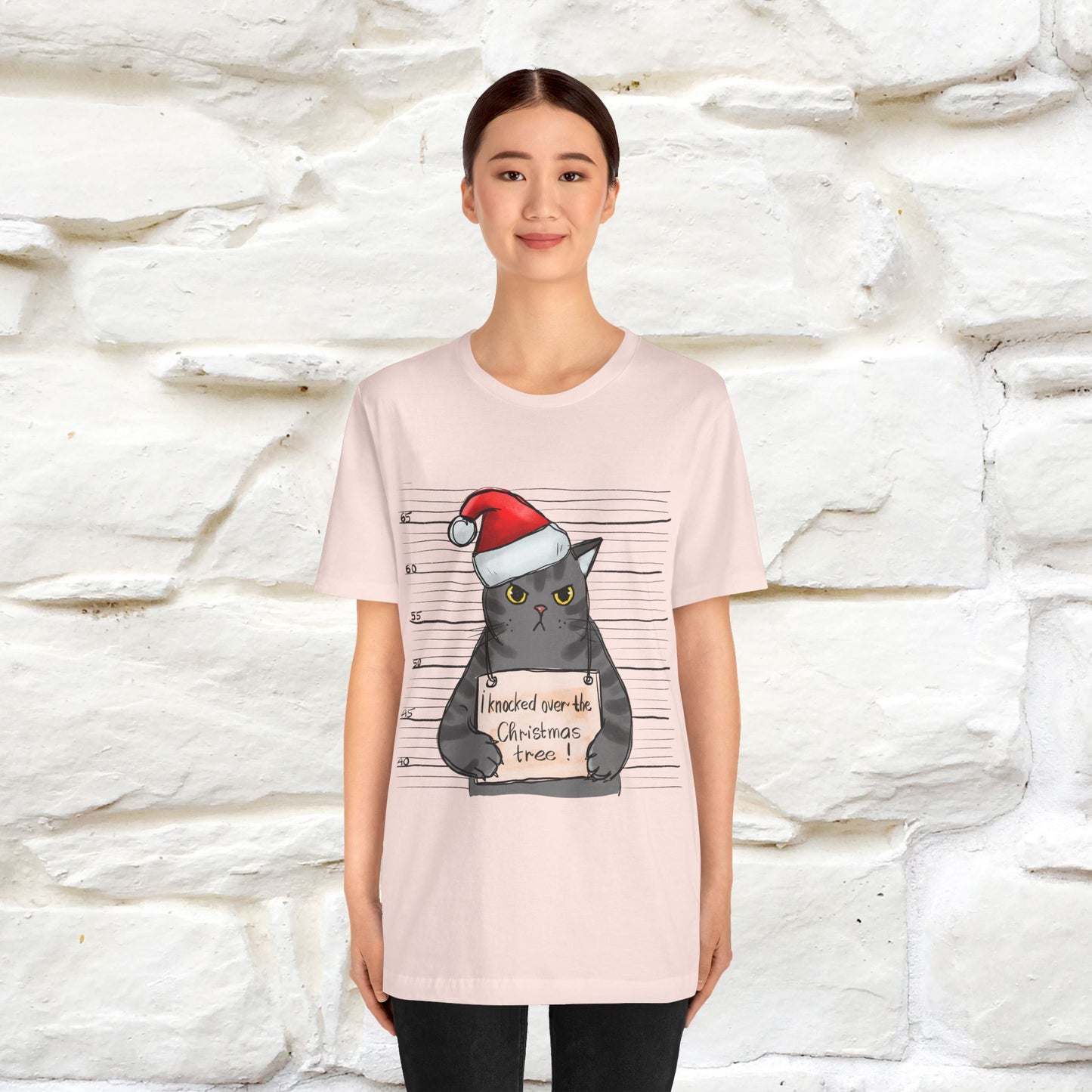 "I Knocked Over The Christmas Tree " |Funny Cat T-Shirt | Nunu&Miao Studio