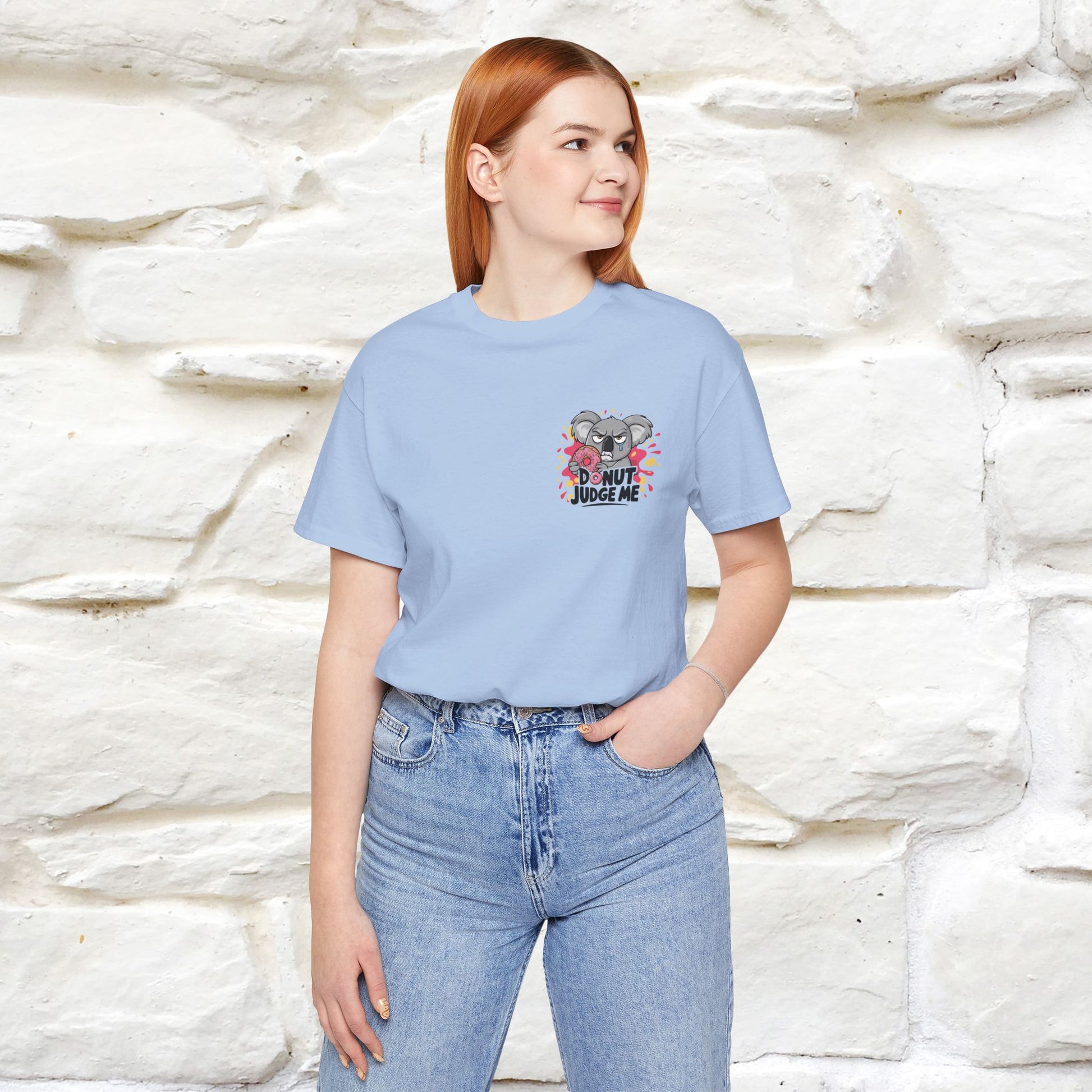 "Donut Judge Me " |Funny  T-Shirt | Front & Back Design | Nunu&Miao Studio - Nunu&Miao Studio