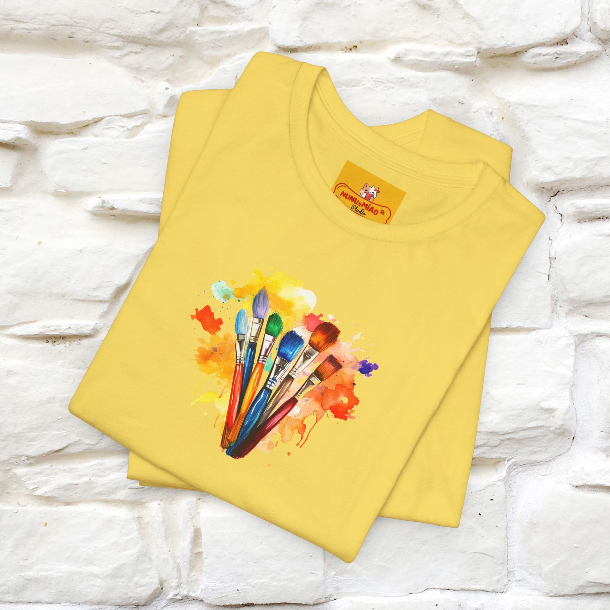 "Il Pittore'' Cat T-Shirt Front and Back Design | Nunu&Miao Studio - Nunu&Miao Studio