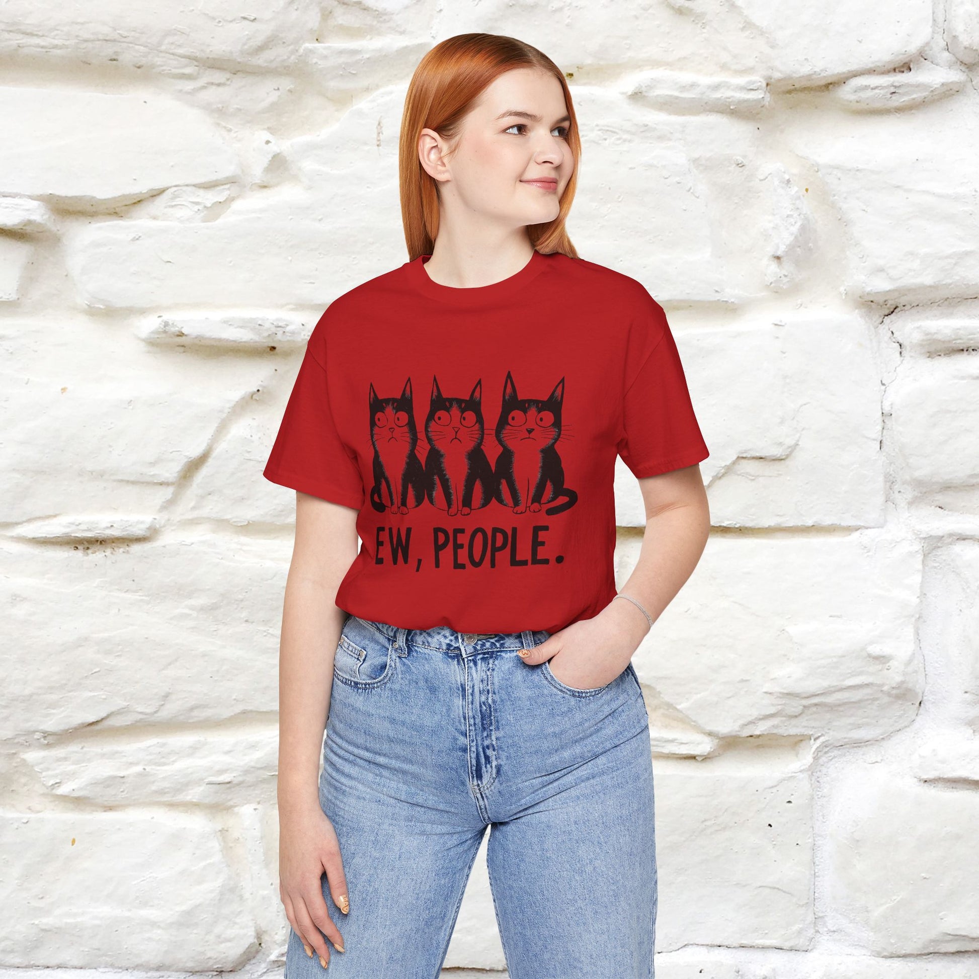 Ew, People | Funny Cat T-Shirt | Nunu&Miao Studio - Nunu&Miao Studio