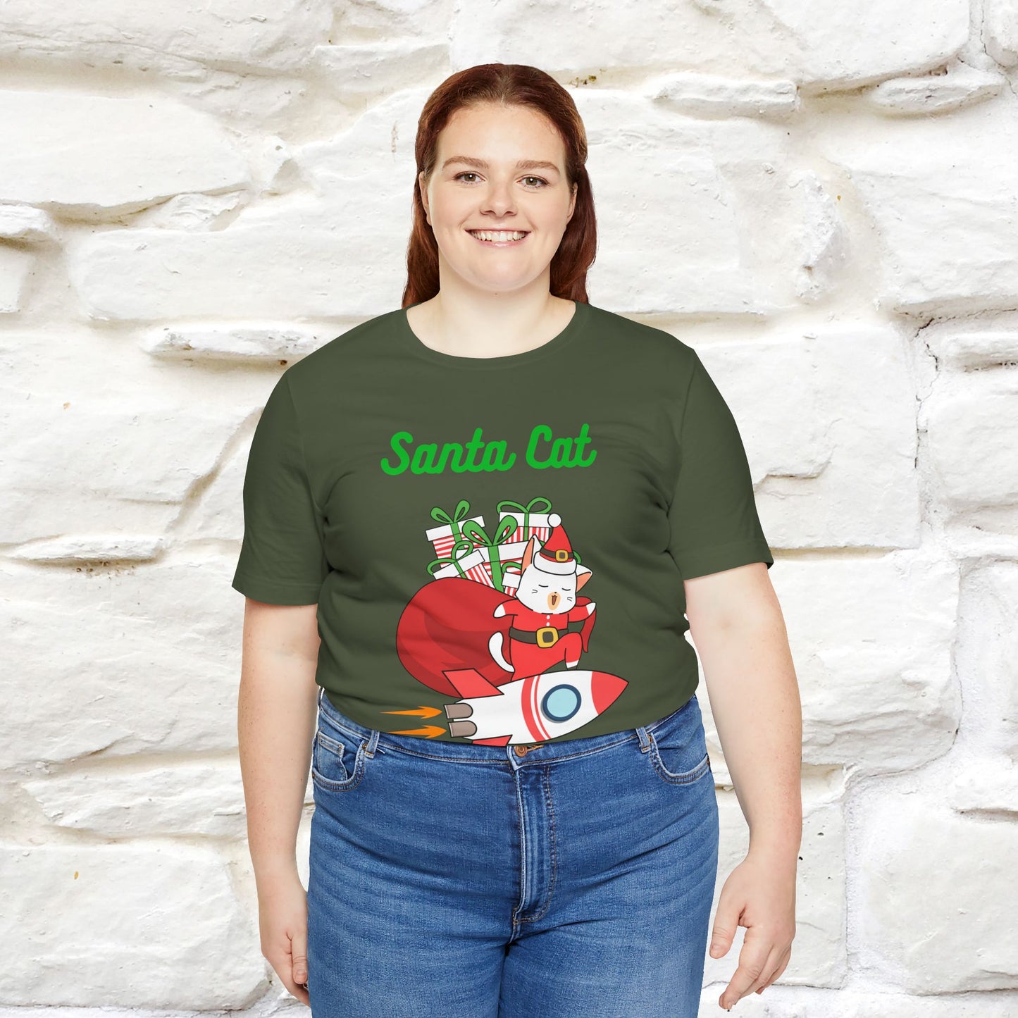 "Funny Santa Cat..." | Cat T-Shirt | Nunu&Miao Studio