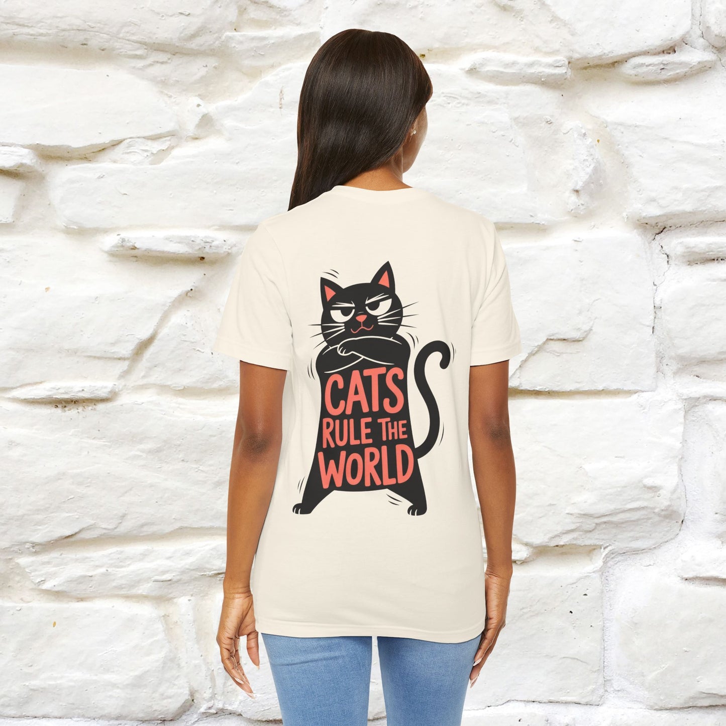 “Cats Rule The World” |Cat T-Shirt | Front & Back Design | Nunu&Miao Studio
