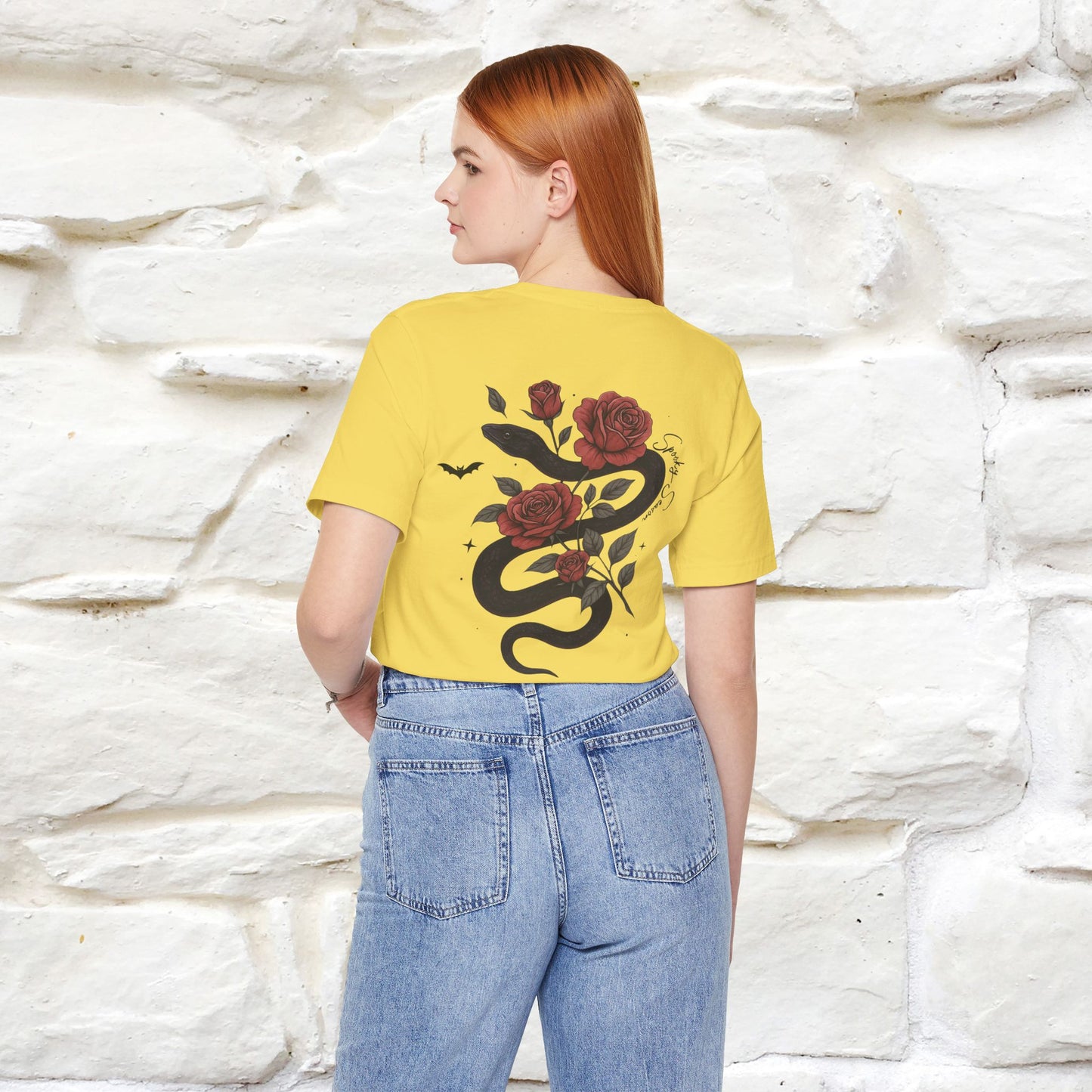 "The Rose and The Snake " Halloween T-shirt |Nunu&Miao Studio - Nunu&Miao Studio