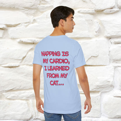 "Napping Is My Cardio, I Learned From My Cat…" Funny Cat T-shirt | Nunu&Miao Studio - Nunu&Miao Studio