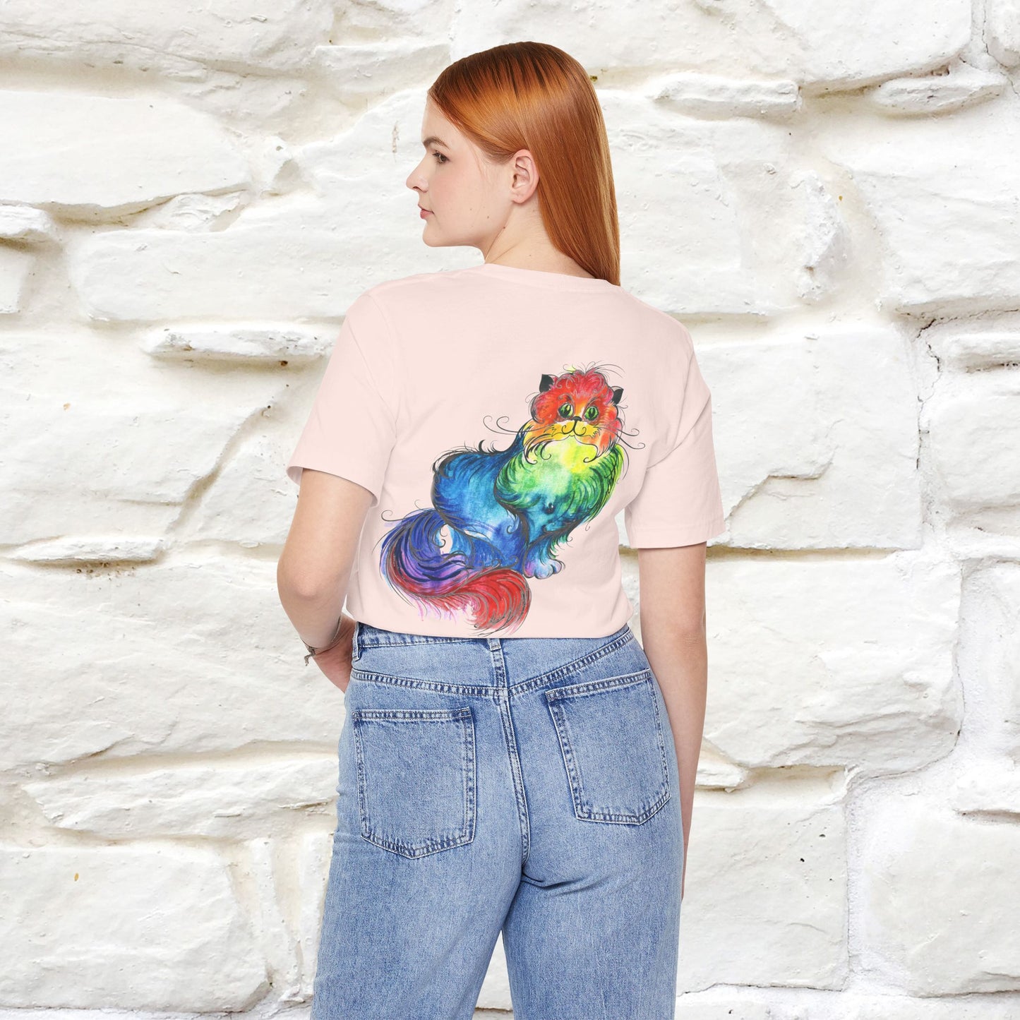 "Il Pittore'' Cat T-Shirt Front and Back Design | Nunu&Miao Studio - Nunu&Miao Studio