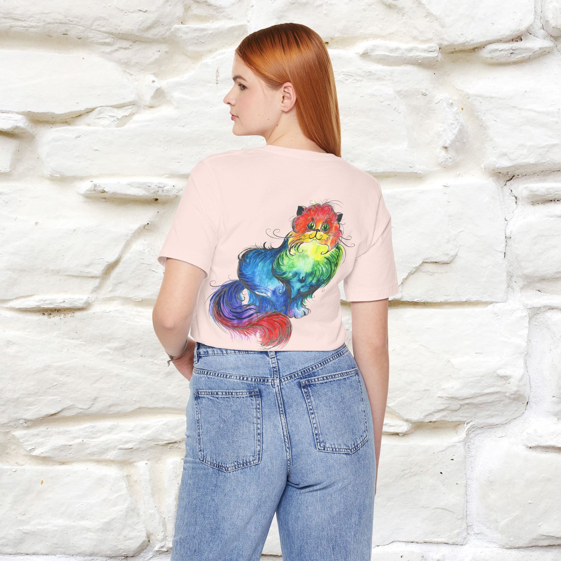 "Il Pittore'' Cat T-Shirt Front and Back Design | Nunu&Miao Studio - Nunu&Miao Studio