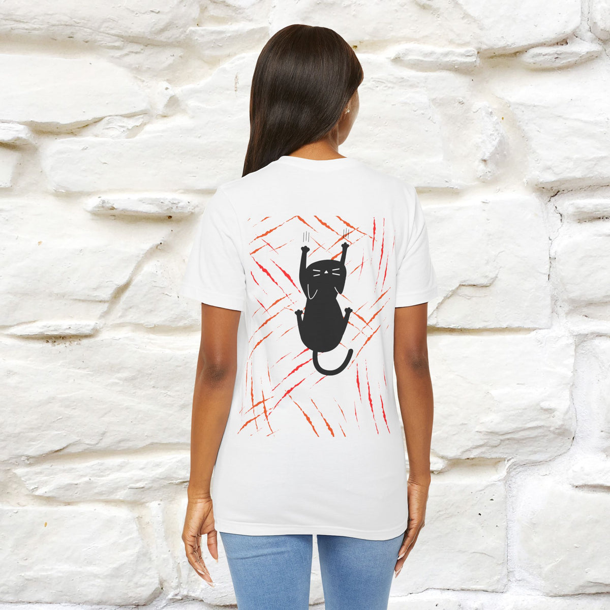 “Love Hurts"  Funny Cat T-Shirt | Front & Back Design | Nunu&Miao Studio