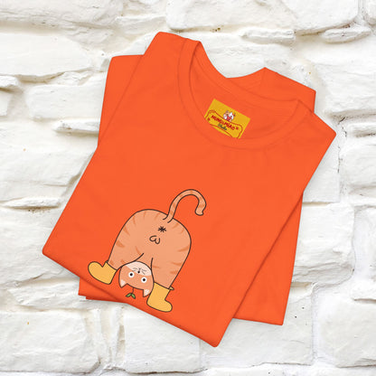 "Sometimes You Need to Look at Life from a Different Perspective" Cat T-Shirt | Front & Back Design | Nunu&Miao Studio - Nunu&Miao Studio