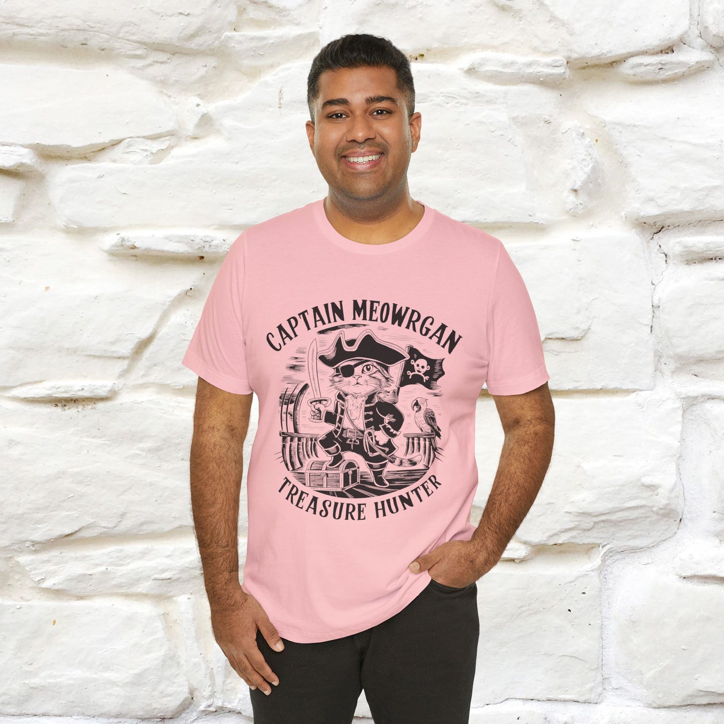 Captain Meowrgan Treasure Hunter |  |Cat T-Shirt | Nunu&Miao Studio - Nunu&Miao Studio