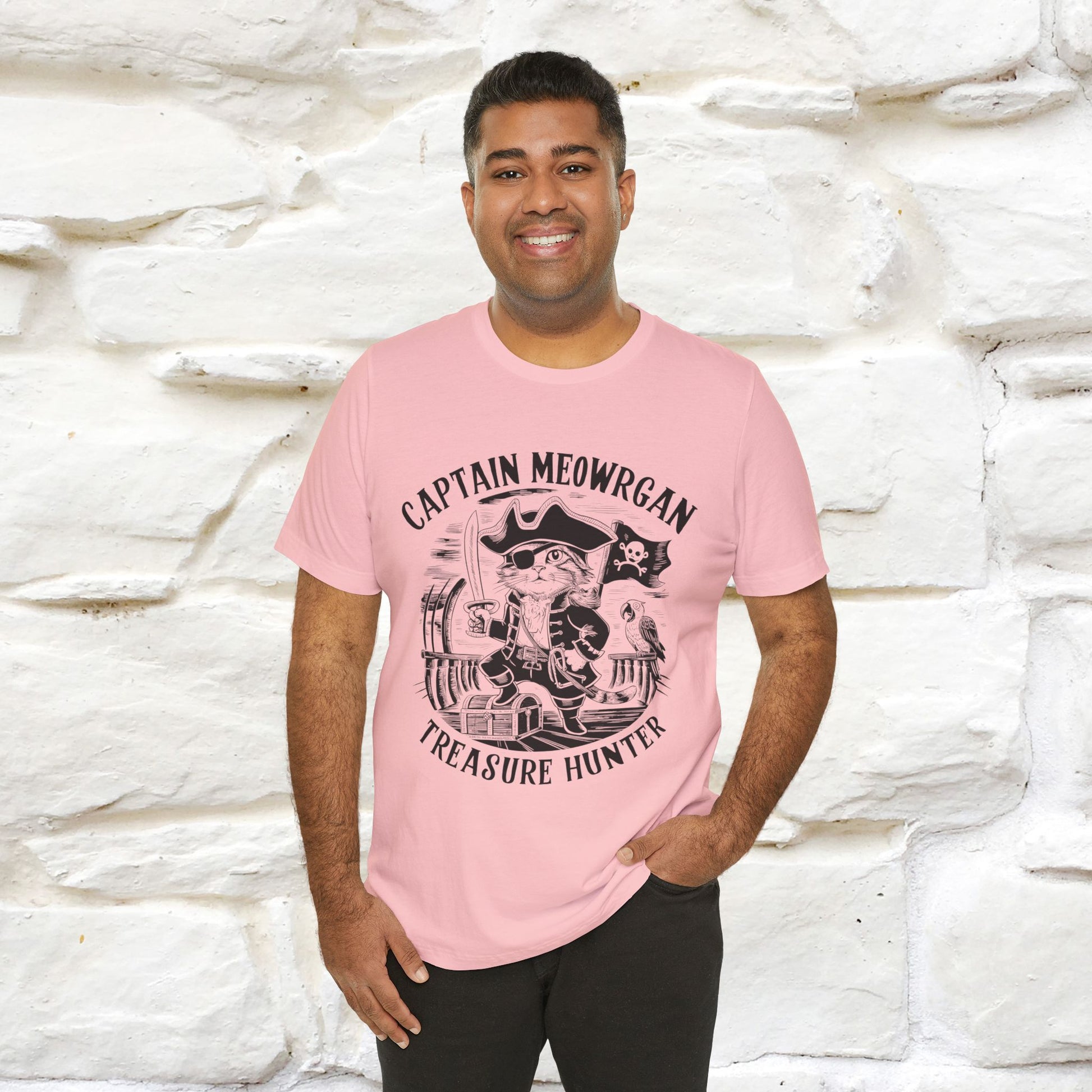 Captain Meowrgan Treasure Hunter |  |Cat T-Shirt | Nunu&Miao Studio - Nunu&Miao Studio